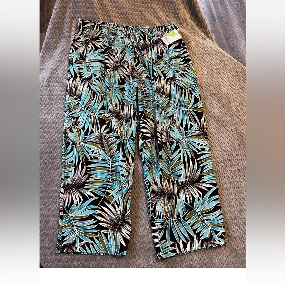 pappagallo Pull On Capri Pants Size 2X - Picture 2 of 9